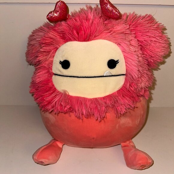 Squishmallows Other - Squishmallows 12" IN VALENTINES 2023 BIGFOOT CAPARINNE RARE Kellytoy